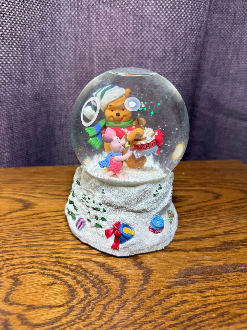 Winnie the Pooh and Piglet Musical Snowglobe